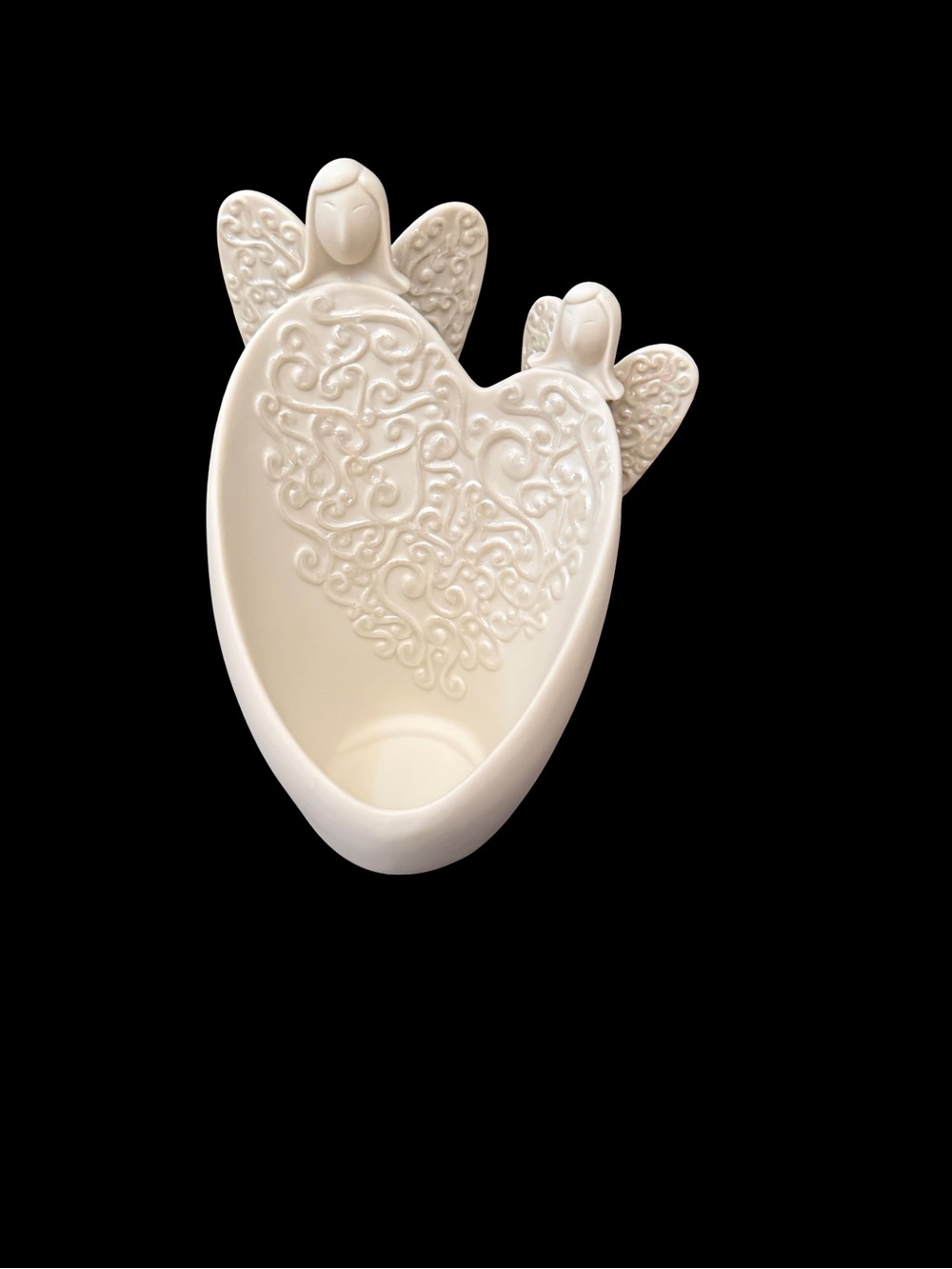 PartyLite Ivory Ceramic Angel Tea Light Holder
